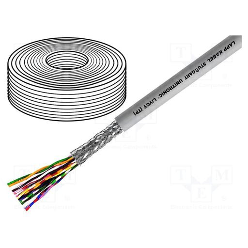 Wire; UNITRONIC¨ LiYCY (TP); 6x2x0.25mm2; PVC; grey; 500V; CPR: Eca