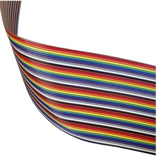 Amphenol Spectra Strip 135-2801-034 Multiconductor Cable,34C,28AWG,7x36,TC,PVC ins,10 Color Repeat Ribbon Cable,UL