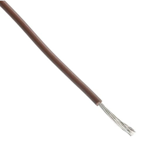 28 AWG Hook-Up Wire 7/36 Brown 250V 100.0' (30.5m)