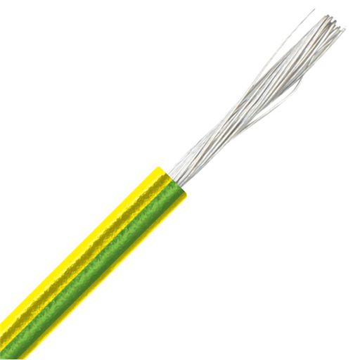 10 AWG Hook-Up Wire 84/0.0122" Green, Yellow 600V Enter Number of Feet in Order Quantity