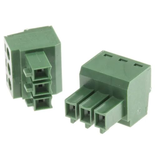 RS PRO 3.81mm Pitch 3 Way Pluggable Terminal Block, Plug, Cable Mount, Screw Termination