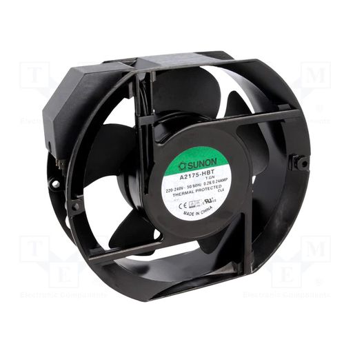 Fan: AC; axial; 230VAC; 171x151x51mm; 302m3/h(±10%); 52dBA; 2600rpm