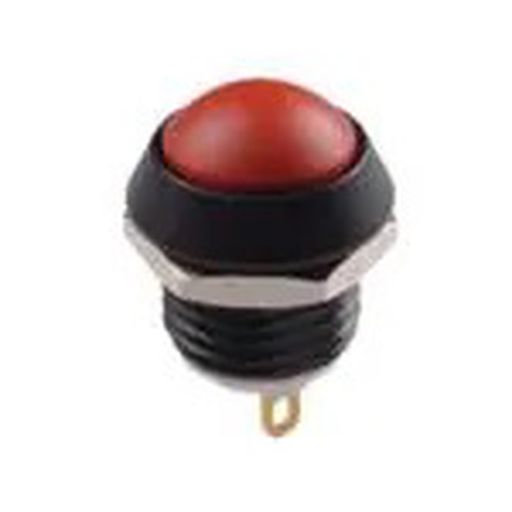 Pushbutton Switches 4 NT Dome Blk Cap Threaded Bushing