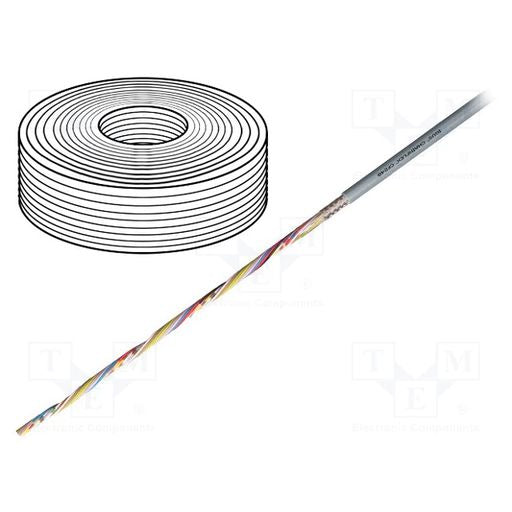 Wire: data transmission; chainflex¨ CF240; 4x0.14mm2; grey; Cu