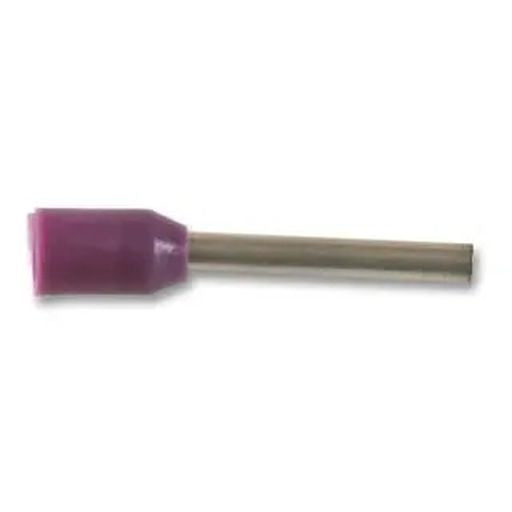 MULTICOMP PRO E0208-VIOLET Wire Ferrule, Single Wire, 26 AWG, 0.25 mm_, 8 mm, Violet, E