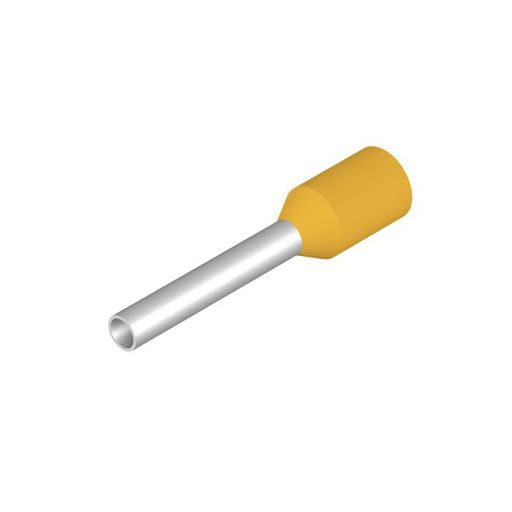 Wire End Ferrule - 17AWG - Yellow - O/A L: 16mm-Pin L: 10mm - 500/Pkg
Wire End Ferrule - 17AWG - Yellow - O/A L: 16mm-Pin L: 10mm - 500/Pkg