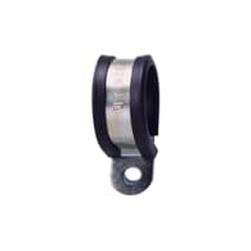 Clip for Supporting Metallic Conduits from Walls or Ceiling, 1/2 Inch, Plated Steel Construction and PVC Insert